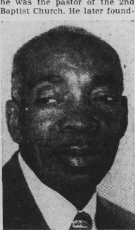 Embedded photo from the Founder burial clipping