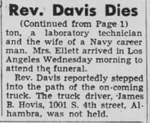 Salem Church Founder to be Buried Friday (part 2)