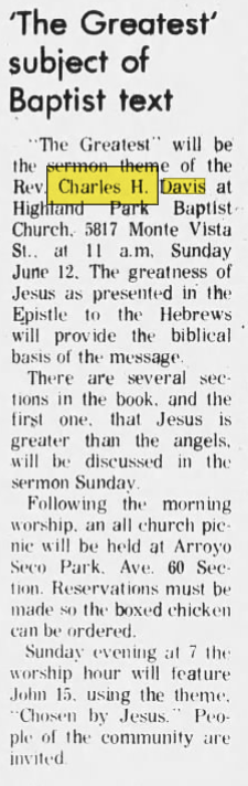 'The Greatest' subject of Baptist text